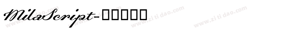 MilaScript字体转换