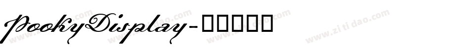 PookyDisplay字体转换