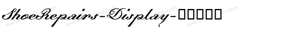 ShoeRepairs-Display字体转换