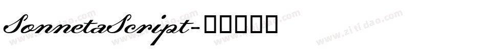 SonnetaScript字体转换