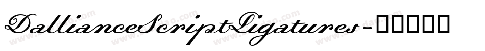 DallianceScriptLigatures字体转换