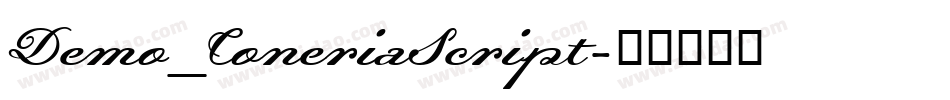 Demo_ConeriaScript字体转换