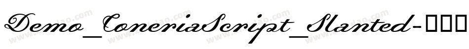 Demo_ConeriaScript_Slanted字体转换