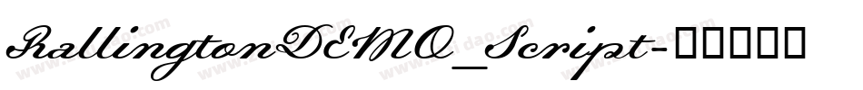 RallingtonDEMO_Script字体转换