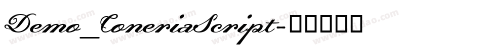 Demo_ConeriaScript字体转换