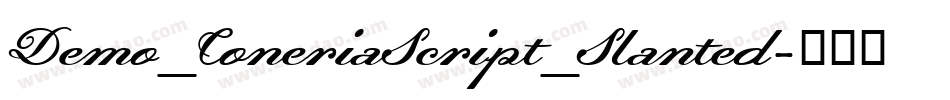 Demo_ConeriaScript_Slanted字体转换