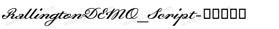 RallingtonDEMO_Script字体转换