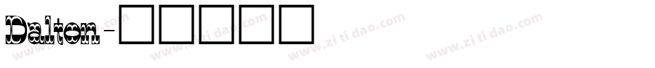 Dalton字体转换
