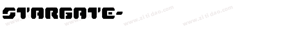 STARGATE字体转换