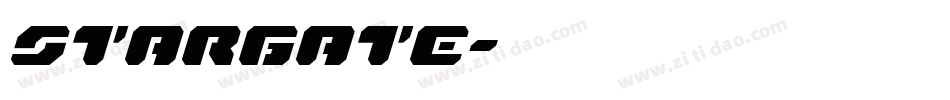 STARGATE字体转换