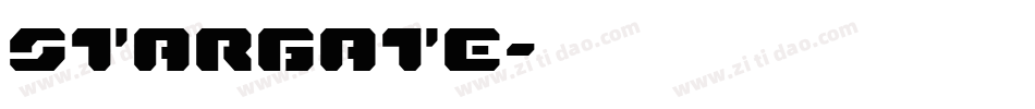 STARGATE字体转换