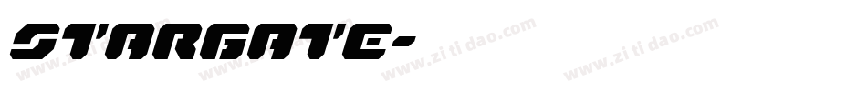 STARGATE字体转换