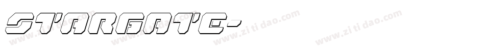 STARGATE字体转换