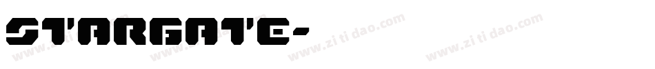 STARGATE字体转换
