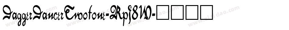 DaggerDancerTwotone-RpJ8W字体转换