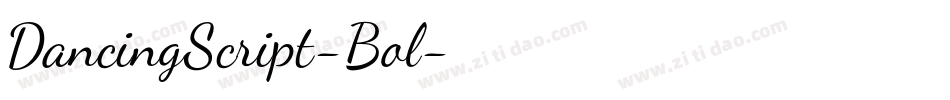 DancingScript-Bol字体转换