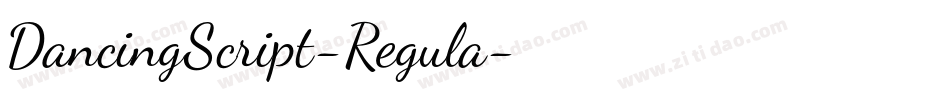 DancingScript-Regula字体转换