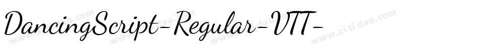 DancingScript-Regular-VTT字体转换