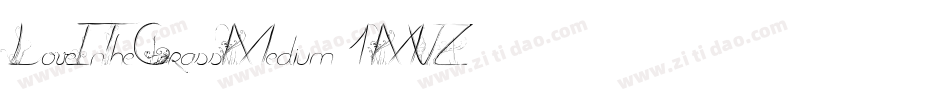 LoveInTheGrassMedium-1MVZ字体转换