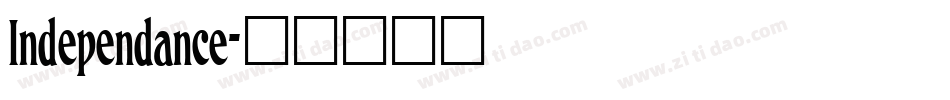 Independance字体转换
