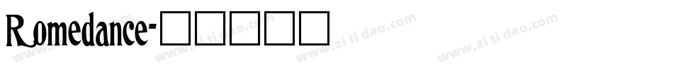 Romedance字体转换