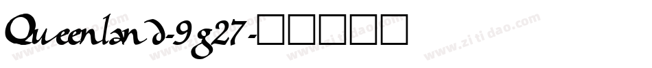 Queenland-9g27字体转换