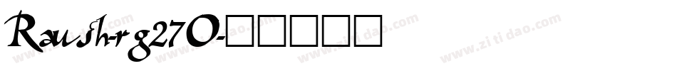 Raush-rg27O字体转换