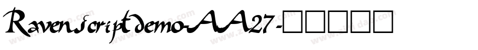 Ravenscriptdemo-AA27字体转换
