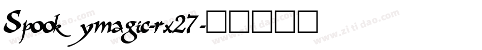 Spookymagic-rx27字体转换