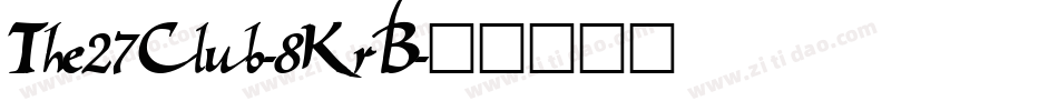 The27Club-8KrB字体转换