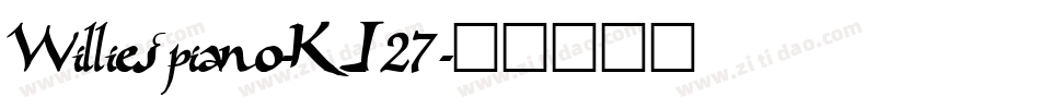 Williespiano-KJ27字体转换