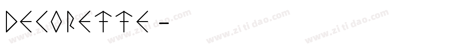 Decorette字体转换