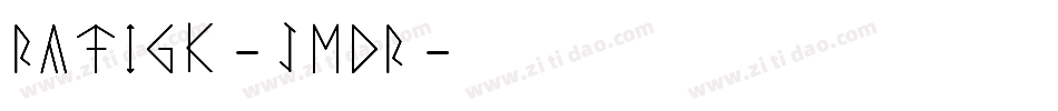 Ratigk-jMDR字体转换
