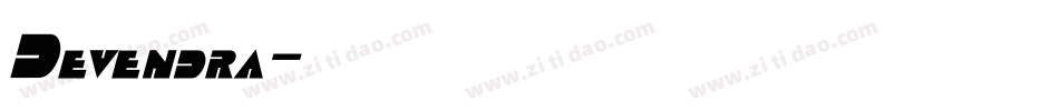 Devendra字体转换