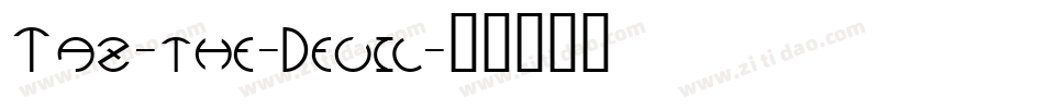 Taz-the-Devil字体转换