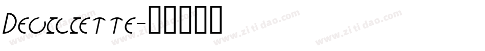Deviliette字体转换