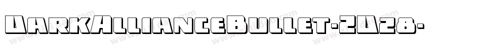 DarkAllianceBullet-ZDz8字体转换