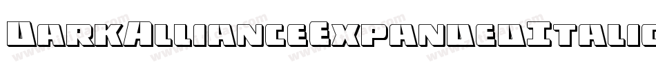 DarkAllianceExpandedItalic-VZDw字体转换
