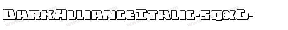 DarkAllianceItalic-5qxG字体转换