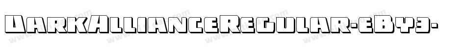 DarkAllianceRegular-eBy3字体转换