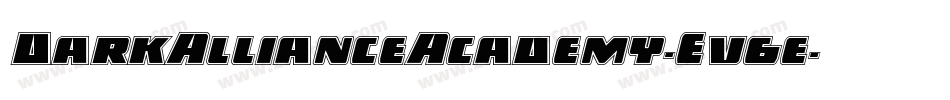 DarkAllianceAcademy-Ev6e字体转换