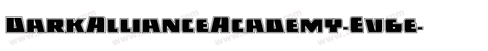 DarkAllianceAcademy-Ev6e字体转换