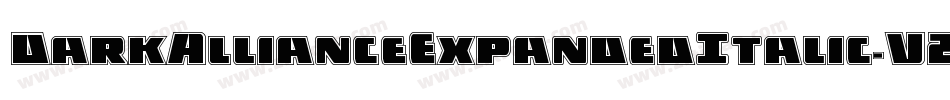 DarkAllianceExpandedItalic-VZDw字体转换