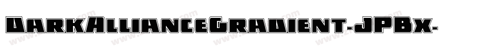 DarkAllianceGradient-JPBx字体转换