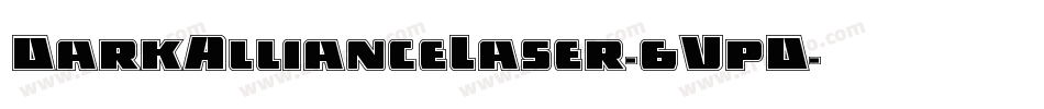 DarkAllianceLaser-6VpD字体转换