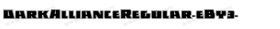 DarkAllianceRegular-eBy3字体转换
