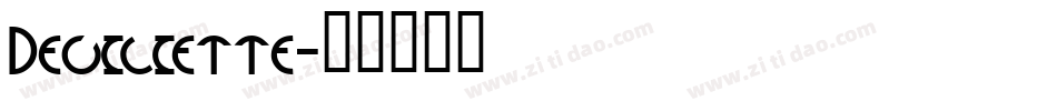 Deviliette字体转换