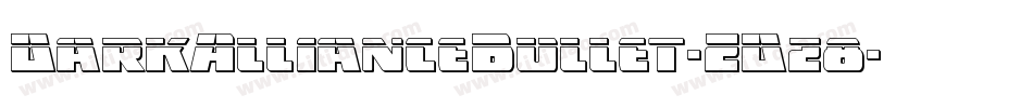 DarkAllianceBullet-ZDz8字体转换