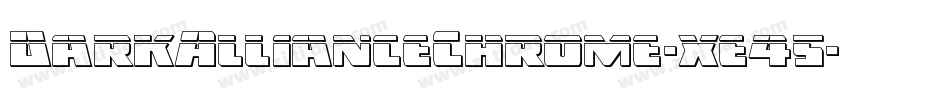 DarkAllianceChrome-xe45字体转换