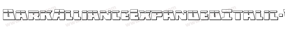 DarkAllianceExpandedItalic-VZDw字体转换
